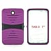 [Rhino] Purple Heavy Duty rugged impact Hybrid Case with Build In Kickstand Protective Case For Samsung Tablet Galaxy Tab 3 7