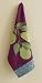 Pear with Border Dishtowel - Plum