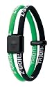 TrionZ Magnetic Ionic Therapy Bracelet (Black/Green,Medium)