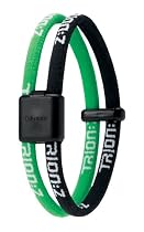 TrionZ Magnetic Ionic Therapy Bracelet (Black/Green,Small)