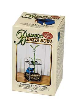 2PK Glass Bamboo Betta Bowl Kit 6 (Catalog Category: