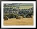 Bales of Hay with Chipping Campden Beyond, from the Cotswolds Way Footpath, the Cotswolds, England Scenic Framed Art Poster Print by David Hughes, 49x39