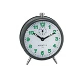 KIENZLE Mechanischer Wecker Handaufzug grau, Ziffernblatt weiss V50197217399von "Kienzle"