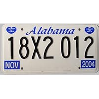 Alabama License Plate 