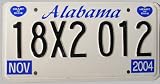 Alabama License Plate Heart of Dixie
