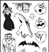 Fiskars Easy Stamp Press Clear Stamp Set Halloween TRICK OR TREAT