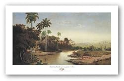 Paisaje Junto al Rio by Miguel Arias 44"x23.5" Art Print Poster