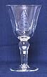 Individually Hand Etched Sail Boat Water Glass 8" Set / 4