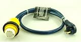 4' Marine 30amp to RV 30amp Adapter
