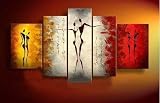 41SGKS1vrpL. SL160  Modern Oil Painting on Canvas Stretched Framed on Wood Frame   Life Tree