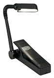 LAMPS PLUS Mighty Bright Clip-On Black Book Reading Light