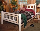 Deluxe Twin Cedar Log Bed