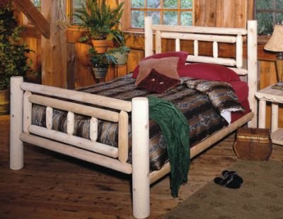 Kitchen: Deluxe Twin Cedar Log Bed