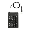iBUFFALO テンキーボード USB接続 19mmピッチ ブラック BSTK02BK
