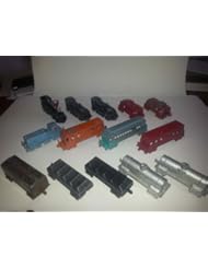 Single Detail Page Misc: MIDGETOY TRAINS, lot of 14 Midgetoy trains in original condition, all original paint all wheels very good. Engines, passengers, tankers, coals, cabooses. - Midgetoy