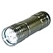 Neiko Super-Bright 9 LED Heavy-Duty Compact Aluminum Flashlight - Gunmetal Silver Cheap