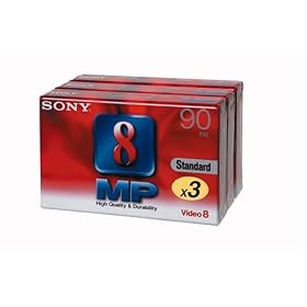 Sony 3 Pack 90 min 8mm Cassette