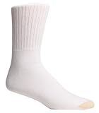 Gold Toe Men's Cotton Crew Athletic Sock, White, 3 -Pack