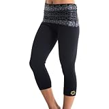 Zaggora Women's Atomica HotPants, Black with Grey (sauna, slimming, neoprene pants)