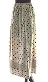 Rebecca Taylor womens ikat maxi brushstroke heart silk skirt