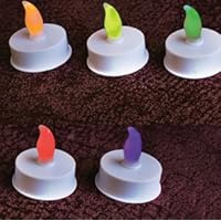 Enjoy Lighting 371745 Color Changing Battery Operated Tealights, 4 Pack,