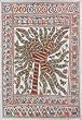 Original Paintings Madhubani Folk Art Home Decor Organic Color Paper 22 x 30 inches