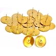 Button Flat Earring 24 14K GF Beading Part
