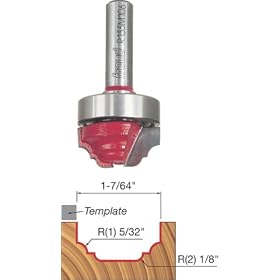 Click here to buy Freud 39-504 1-7 64-Inch Diameter Top Bearing Cove and Bead Groove Router Bit with 3 8-Inch Shank by Freud.