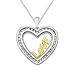 XPY Sterling Silver and 14k Yellow Gold Floating 
