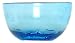 Hand Blown Glass Blue Fish Small Bowl 3"H Set of Two