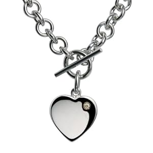 Hot Diamonds Lovelocked Silver and Diamond Necklace 40cm