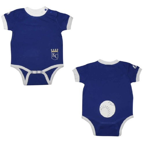 MLB Kansas City Royals Baby / Infant One-Piece Bodysuit / Romper / Onesie - Blue (Size: 6/9)