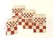 Red Checked Tin Cannister Set