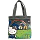 Loungefly Sanrio Hello Kitty Black Sequined Black Rainbow Canvas Shoulder Tote Bag