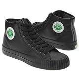 IMAGE OF PF FLYERS Men's Center Hi Leather (Black Leather 10.5 M)