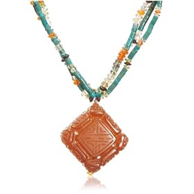 Triple Strand Turquoise Multi-Stone Necklace, available at Amazon.com Triple Strand Turquoise Multi-Stone Necklace, available at Amazon.com