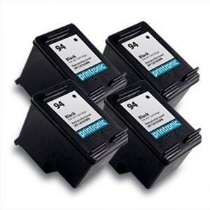 4 HP 94 Remanufactured Ink Cartridges-Black