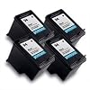 4 HP 94 Black Remanufactured Ink Cartridges