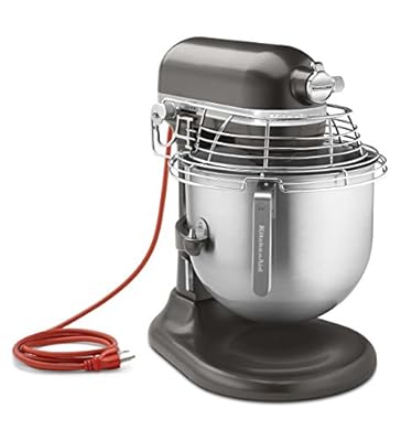 KitchenAid KSMC895DP 8-Qt Commercial Bowl-Lift Stand Mixer with Bowl Guard, Dark Pewter