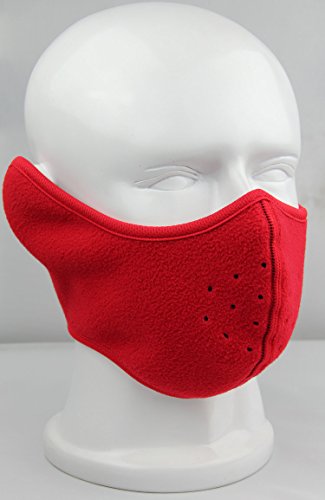 EnGive Windproof Polar Fleece Cycling Mask (Red)