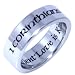 Corinthians "Love is Patient, Love is Kind" Ring - High quality Christian Religious stainless steel ring etched with Corinthians 13:4 Bible quote: "Love is Patient, Love is Kind". SIZE 9