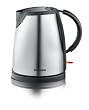 Severin WK 3347 Wasserkocher / 1.7 Liter / 2200 W, edelstahl / geb�rstet / schwarz