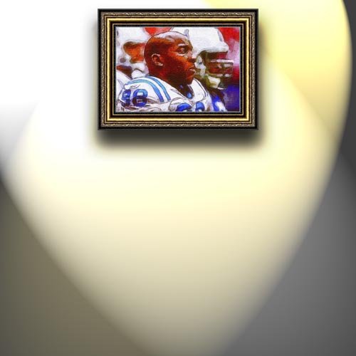 Completely Handpainted American Football Sport Painting, Custom Order FL7988, Oil on Canvas, with Option to Paint Jerry, Brett & Co. from Any Other Favorite Photograph or Picture, Unframed, Size 21'' x 31