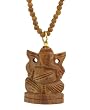 Hand-carved Wooden Ganesh Necklace