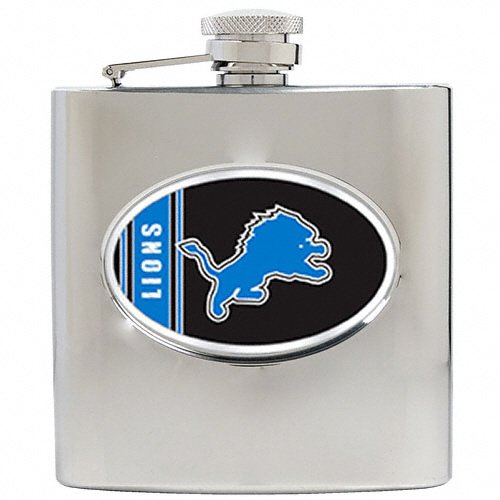 Detroit Lions 6 oz. Stainless Steel Flask