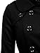 Ne People Womens Classic Double Breasted Pea Coat With Belt, black, Small