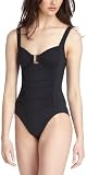 Calvin Klein Women's Shirred Princess Seam Maillot Swimsuit