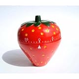 (Price Per Pieces) Lovinghome 60-minute Funny Strawberry Kitchen Timer, Mechanical Timer
