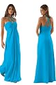 Langes Luxus Abendkleid, Farbe bue topaz, Astrapahl