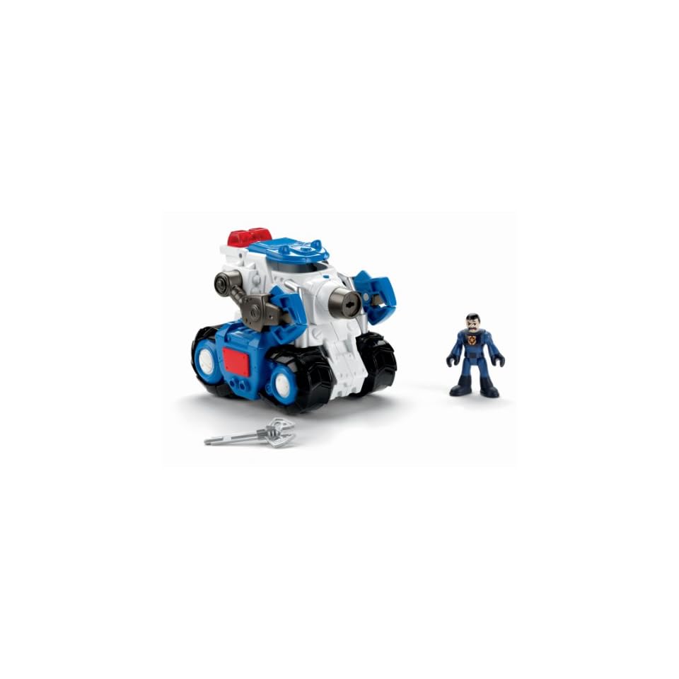 imaginext robot police tank
